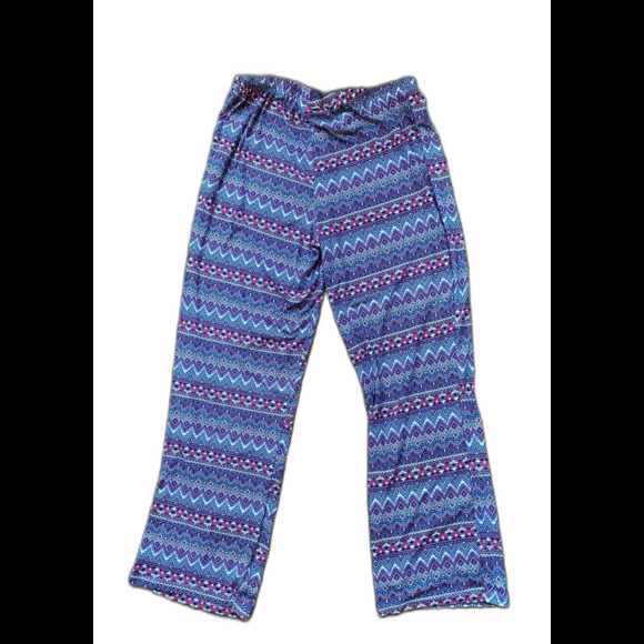 Bobbie Brooks Womens Size Small Pink Purple Patterened Pull On Pajama Pants Soft - Picture 3 of 9
